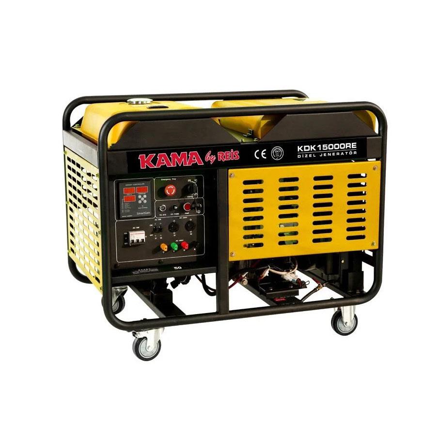 Kama KDK15000RE Dizel Jeneratör 15KVA Marşlı Monofaze