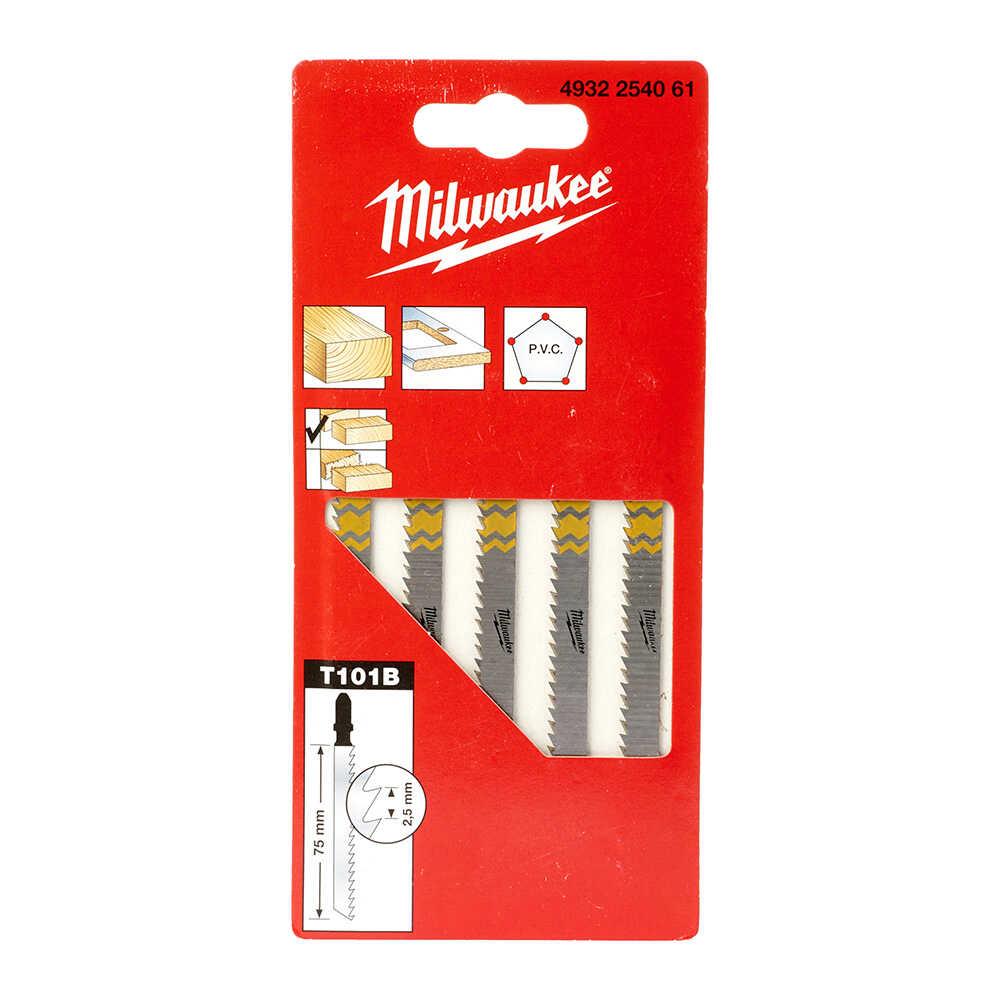 Milwaukee Dekupaj Bıçağı T101B 75 Mm 5li PK 4932254061