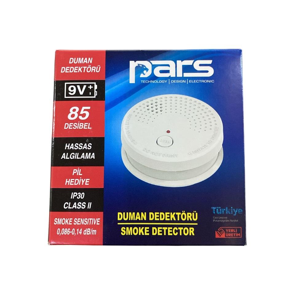 Pars Duman Dedektörü 85 Desibel 9V Pilli