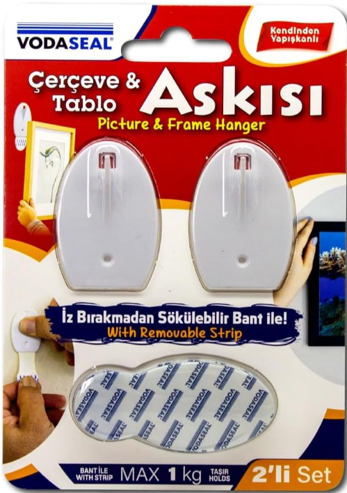 Vodaseal Çerçeve ve Tablo Askısı 2'LiÇamaşır Askıları