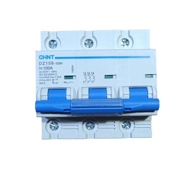 Chint DZ158 Serisi 3X100A C Tipi Otomatik Sigorta 10KA 158093