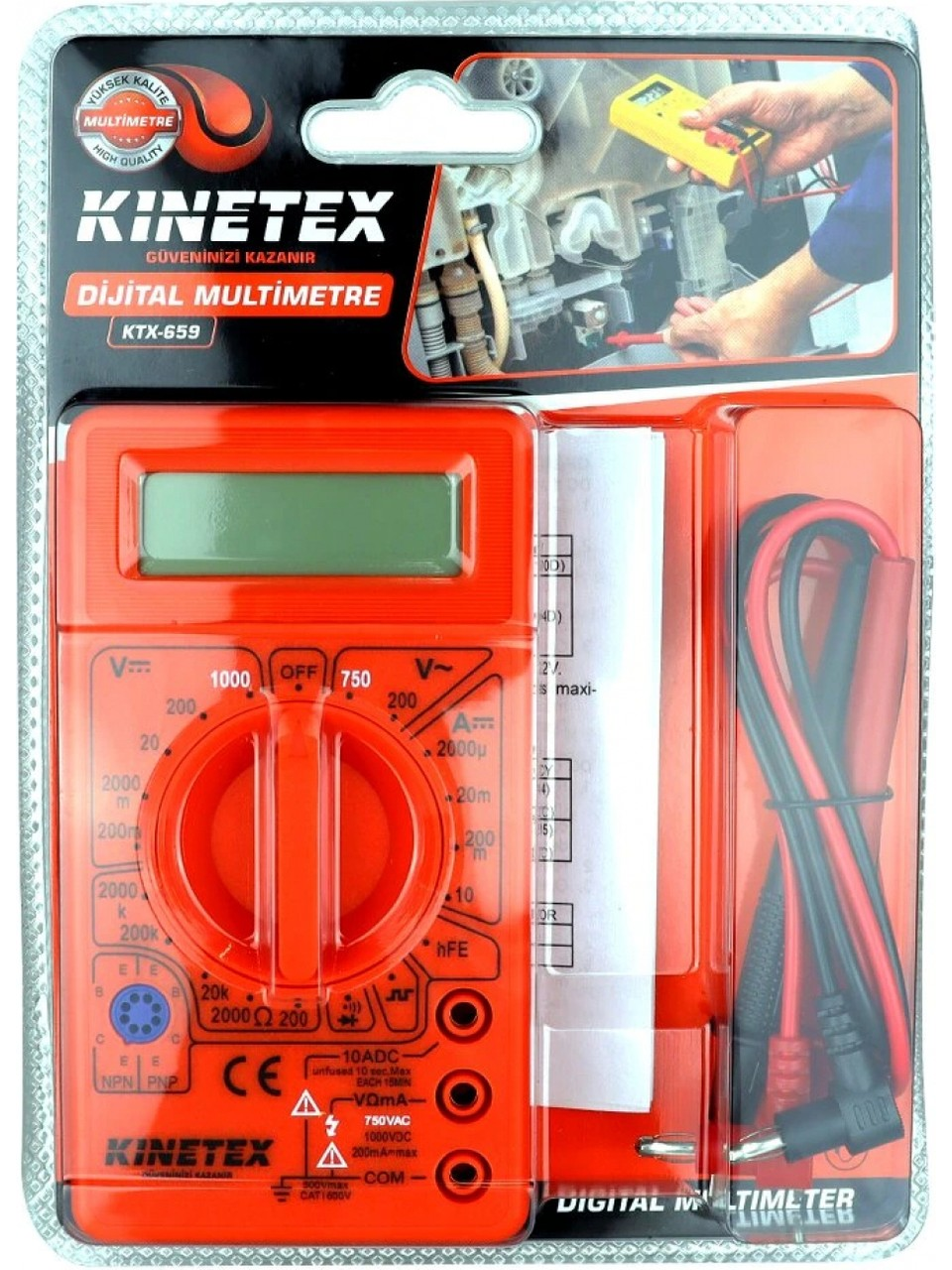 Kınetex Dijital Multimetre  KTX-659