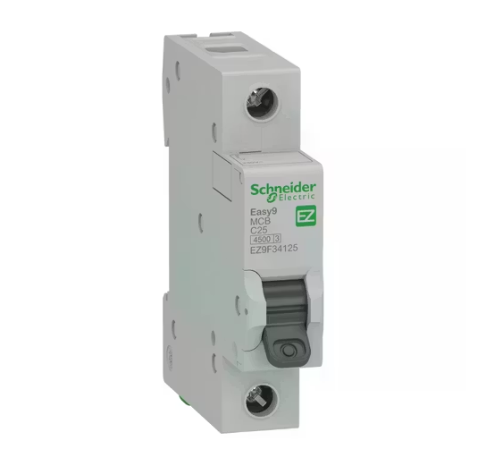 Schneider Monofaze Otomatik Sigorta 1P C 25A 4,5KA EZ9F34125