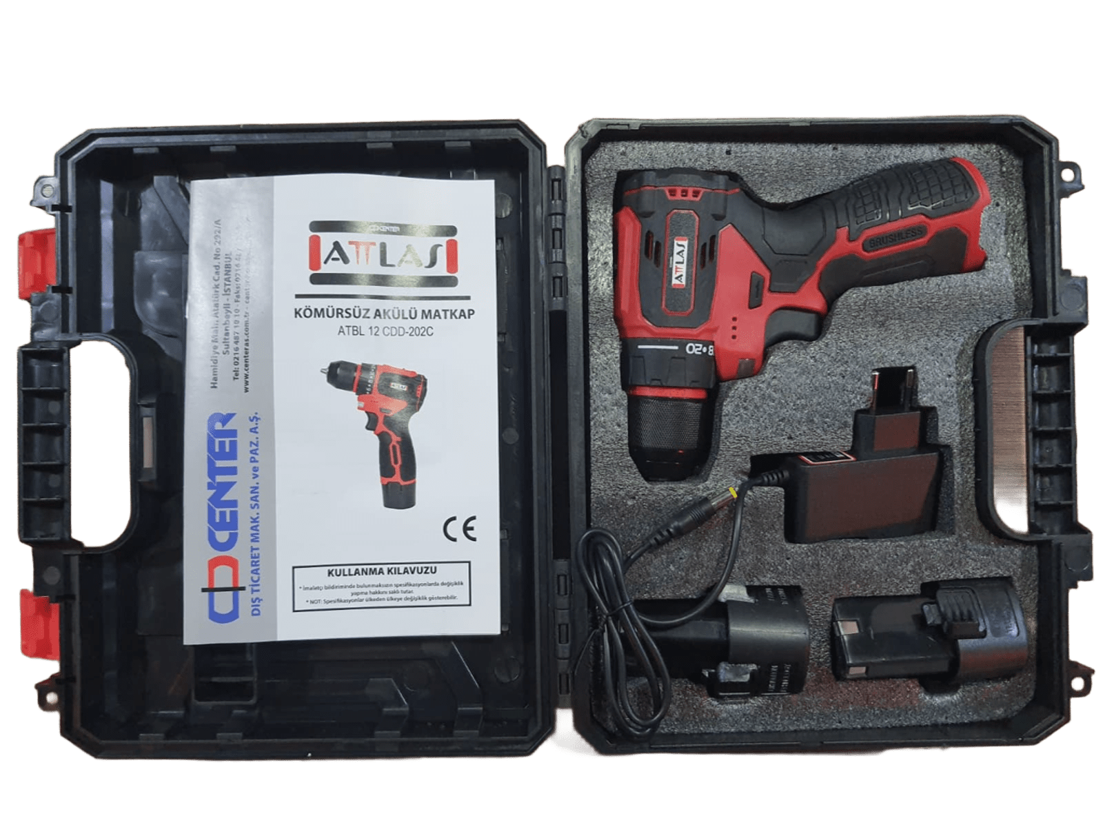 Attlas Atbl 12 Cdd-202C 12V Akülü Kömürsüz Matkap