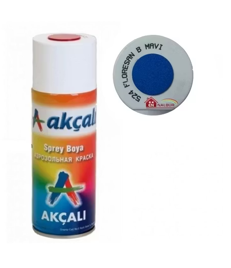 Akçalı Sprey Boya 400 ML Floresan Boncuk Mavi 524