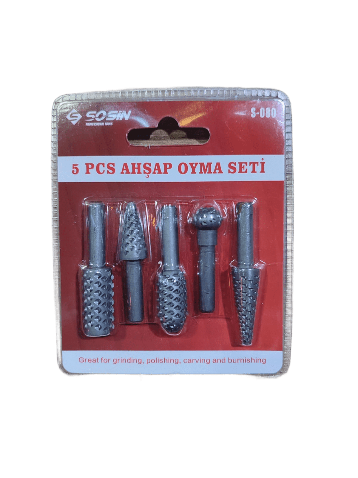 Sosin Ahşap Oyma Seti S-080