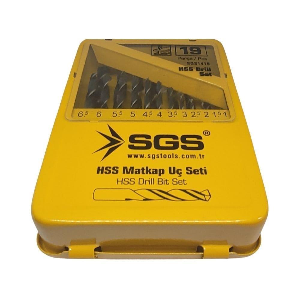 SGS Hss Matkap Uç Seti 19 Parça SGS1419