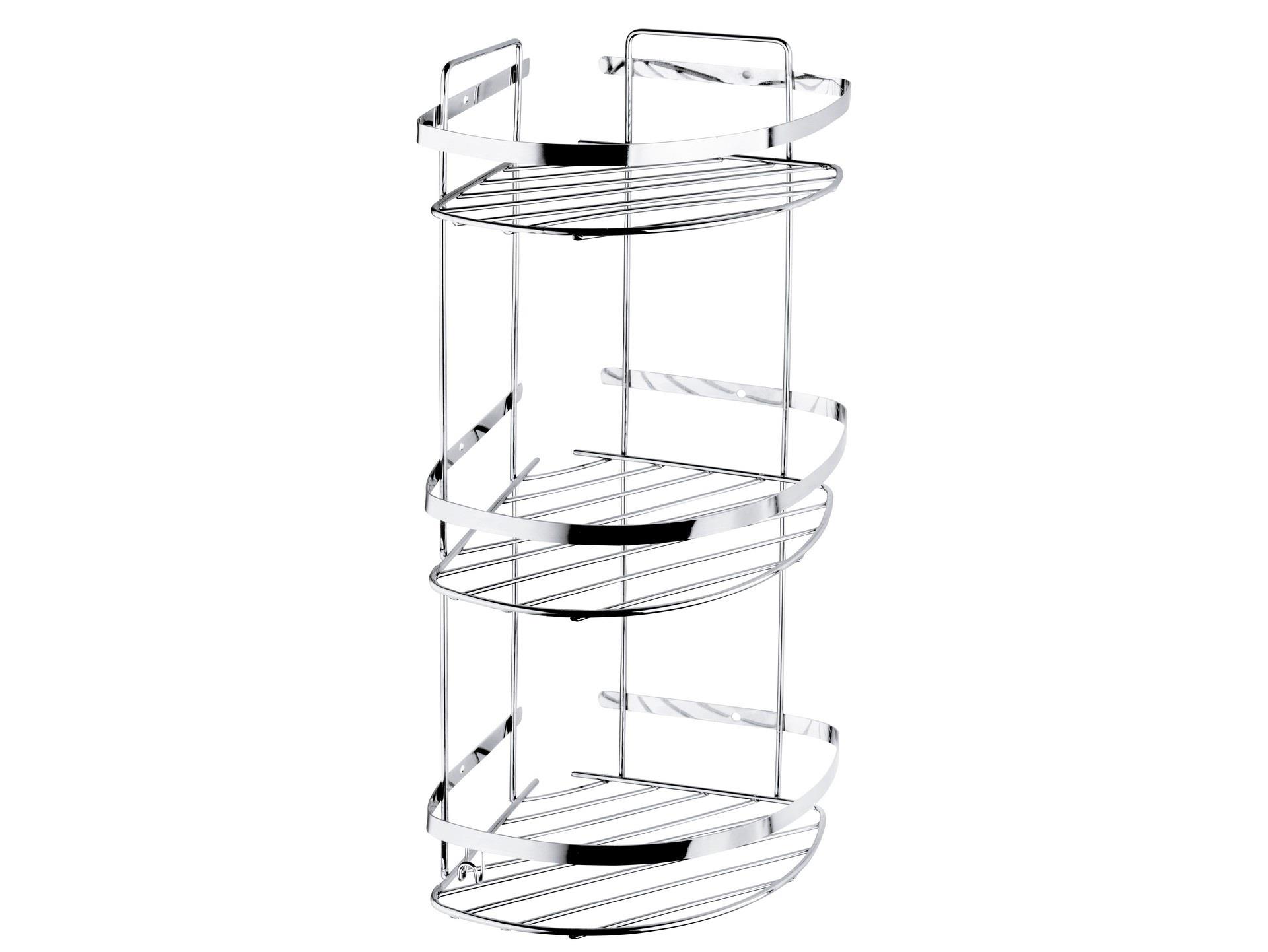 Tema Basıc Köşelik 3 Katlı Krom Paslanmaz 18*18 Cm 74053-K