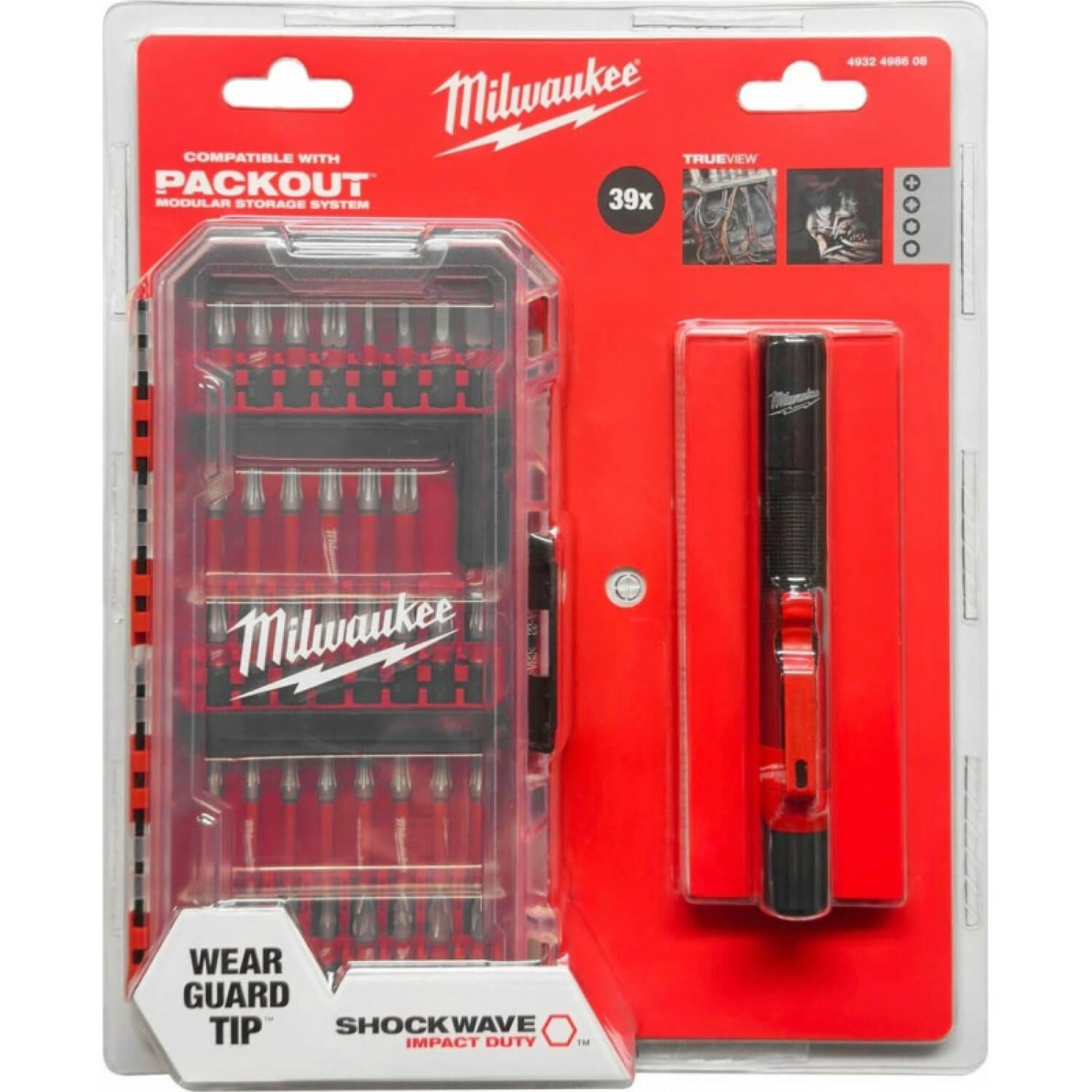 Milwaukee Bits Uç Set 39 Parça + Led Fener 4932498608