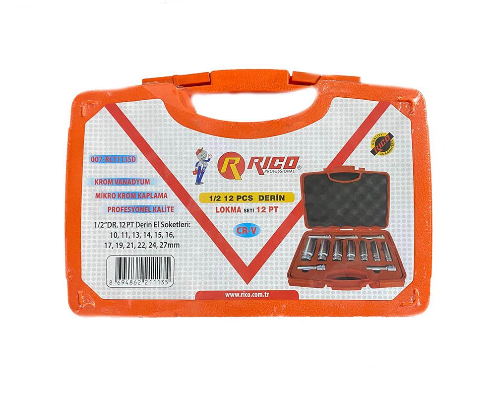 Rıco Uzun Lokma Seti 12 Köşe 1/2 12 Pc RC1113