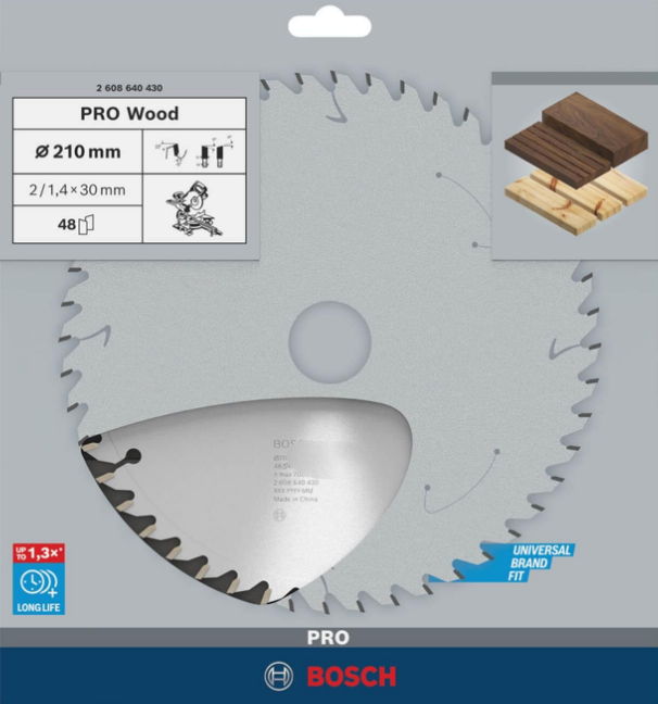 Bosch Optiline Wood 210*30mm 48 Diş 2608640430