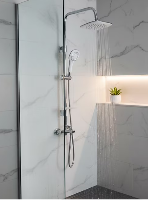 Tema Rain Pratik Bianco 5 F Tepe Duş Seti 53270