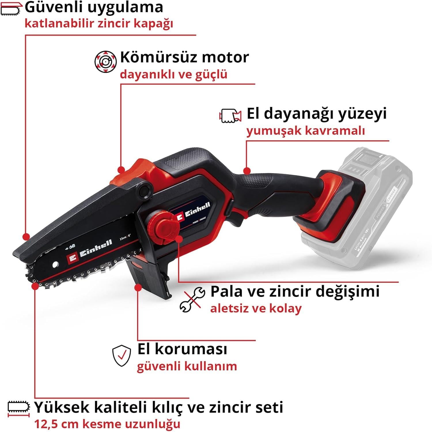 Einhell GE-PS 18/15 Lİ BL Solo Dal Budama Testeresi 4600040