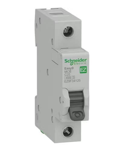 Schneider Monofaze Otomatik Sigorta 1P C 25A 4,5KA EZ9F34125