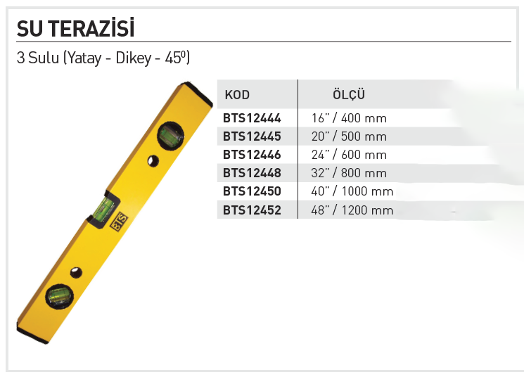 BTS Su Terazisi 40 CM BTS12444