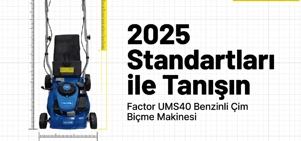Factor Benzinli Çim Biçme Makinası Şanzımanlı 40 CM UMS40