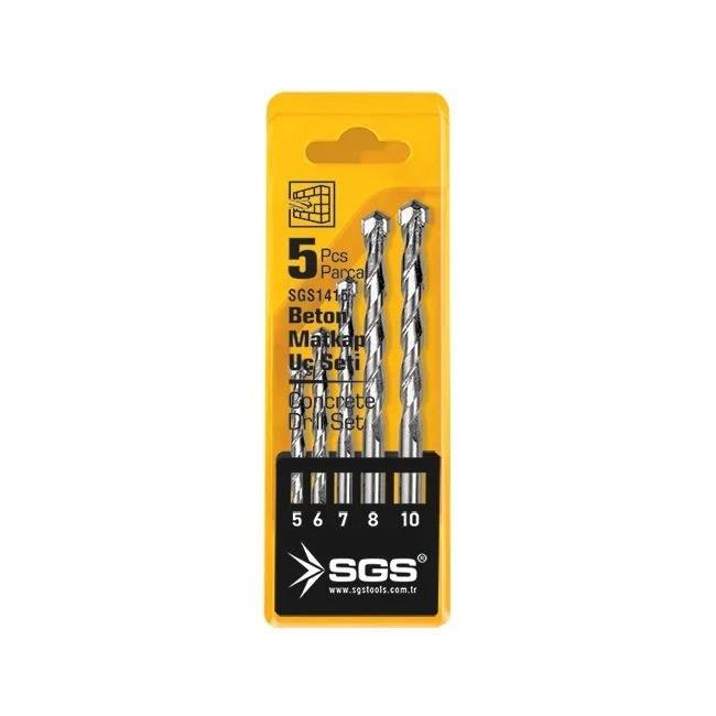 SGS Beton Matkap Uç Seti 5 Parça SGS1415