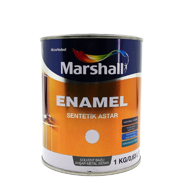 Marshall Enamel Sentetik Astar Beyaz 1 KGAstar Boyaları