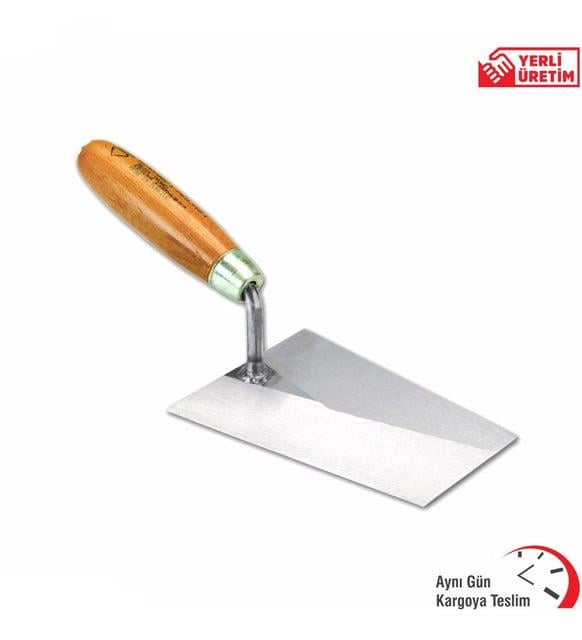 Dekor Ahşap Saplı Duvarcı Malası 16 CM 066