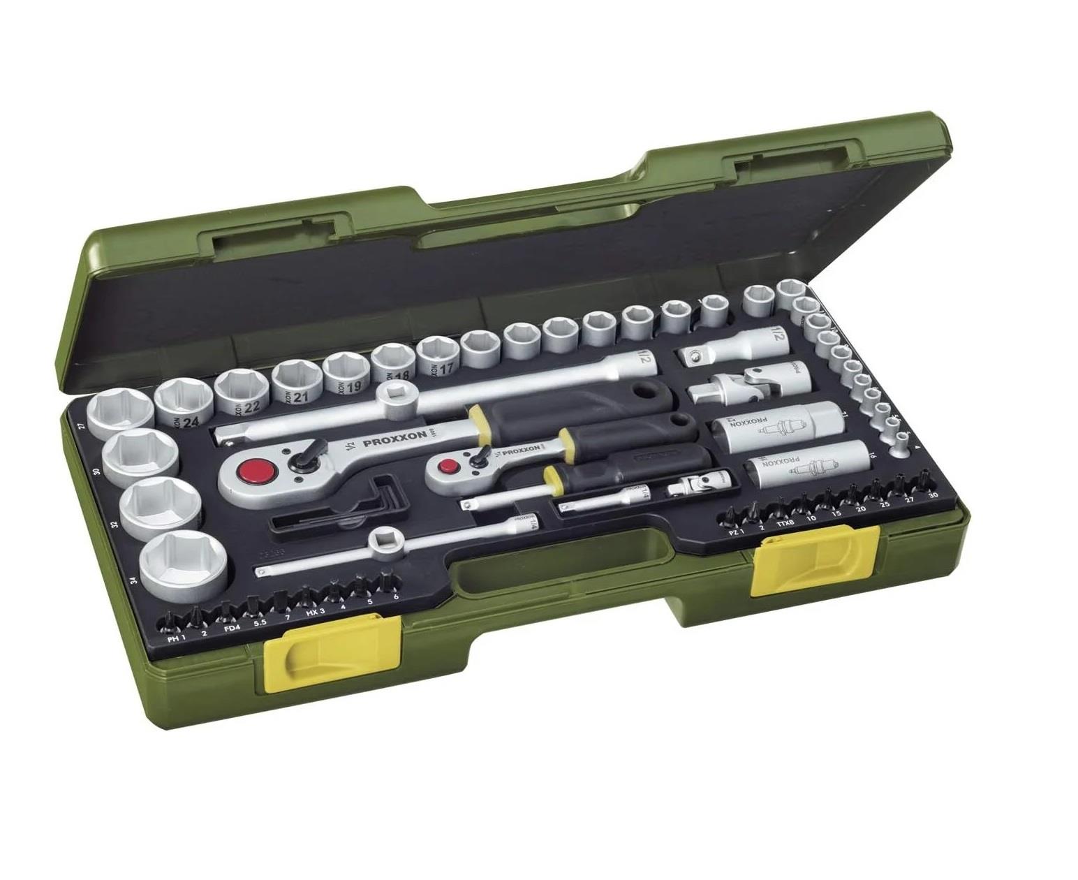 Proxxon 23286 1/4 - 1/2 65 Parça Lokma Ve Bits Takım 
