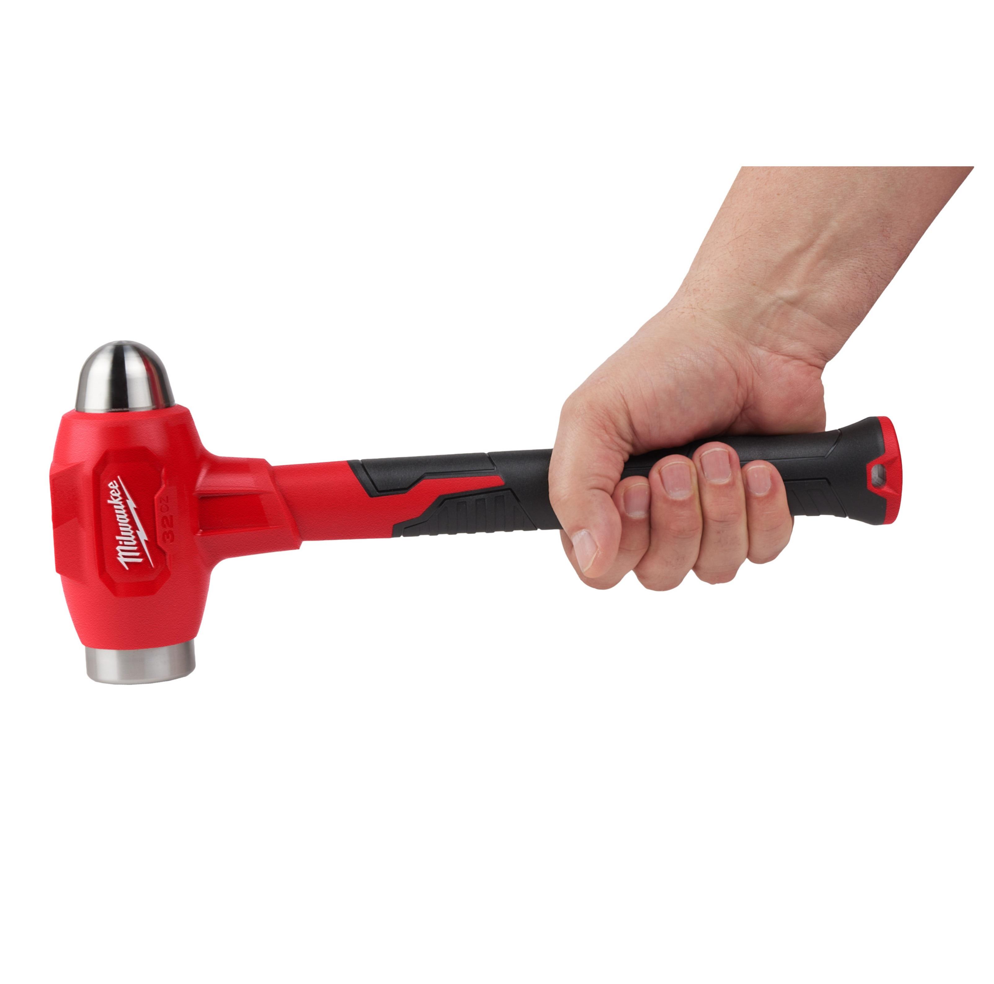 Milwaukee Fiber Saplı Küresel Başlı Bilyeli Çekiç 907 GR 4932492349