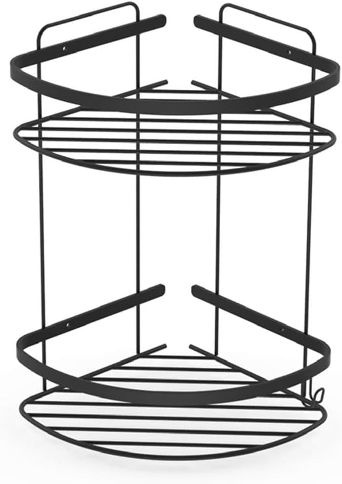 Tema Basıc Köşelik 2 Katlı Mat Siyah Paslanmaz 18*18 CM 74052-2M