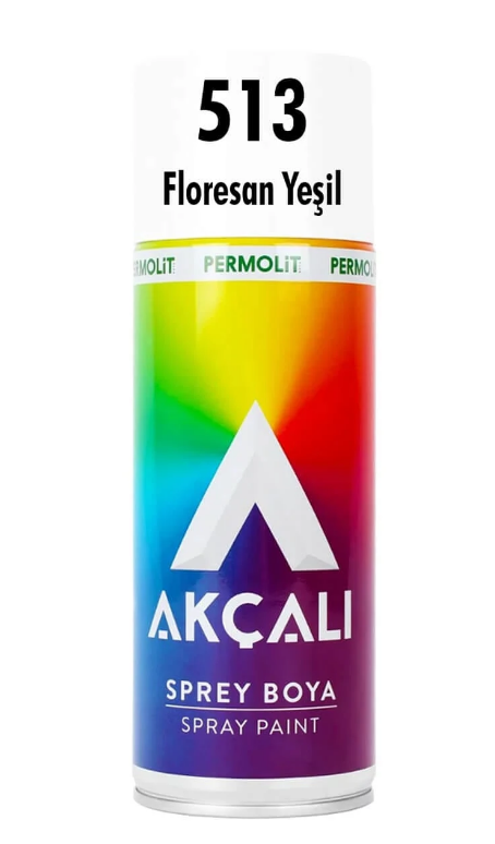 Akçalı Sprey Boya 400 ML Florosan Yeşil
