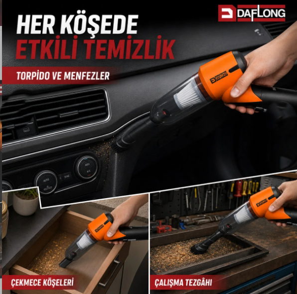 Daflong Akülü Süpürge Makinası Dfl122