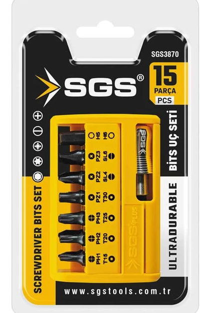 Sgs Bits Uç Seti 15 Parça Sgs3870