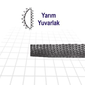 YARIM YUVARLAK EĞE  -  İNCE 6