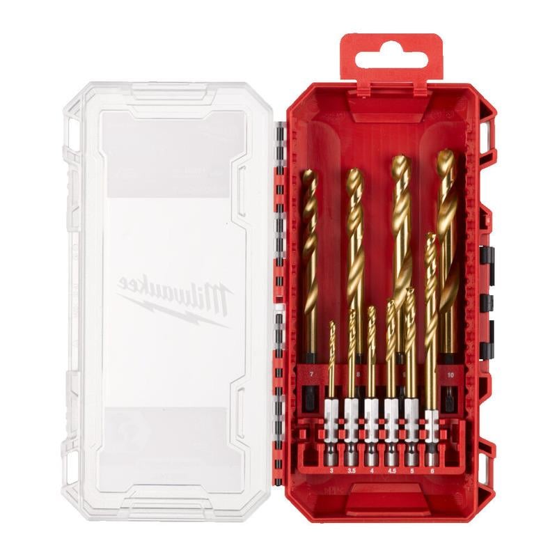 Milwaukee Metal Matkap Ucu Red Hex Girişli HSS-G Tin 10 Parça 4932493865