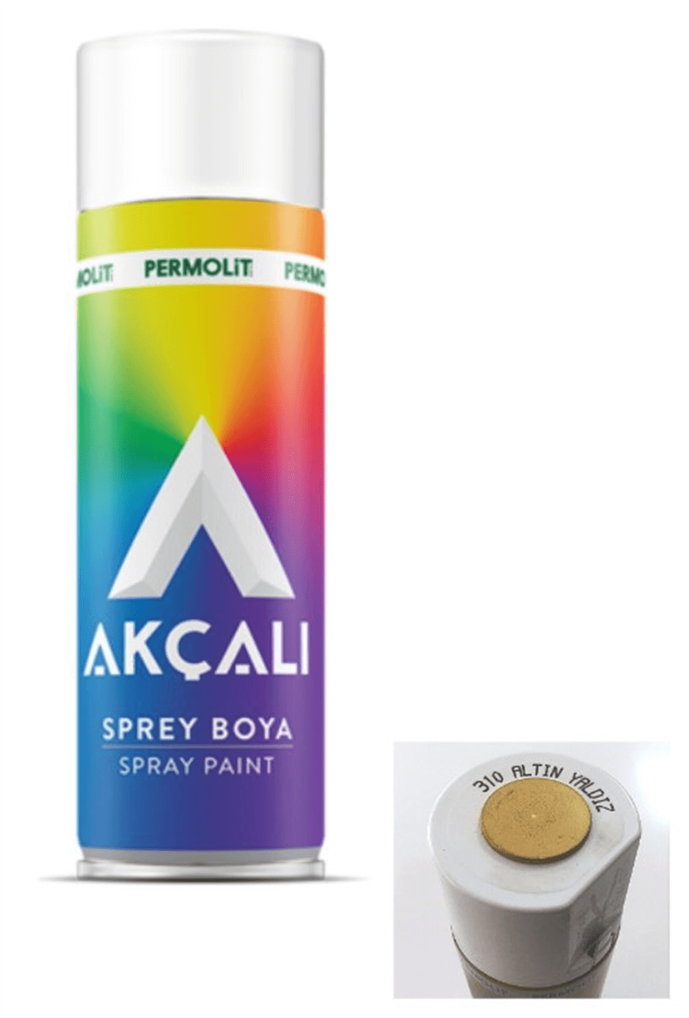 Akçalı Sprey Boya 400 Ml Altın Yaldız 