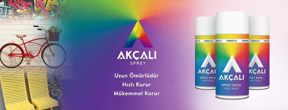 Akçalı Sprey Boya 400 Ml Florosan Kırmızı