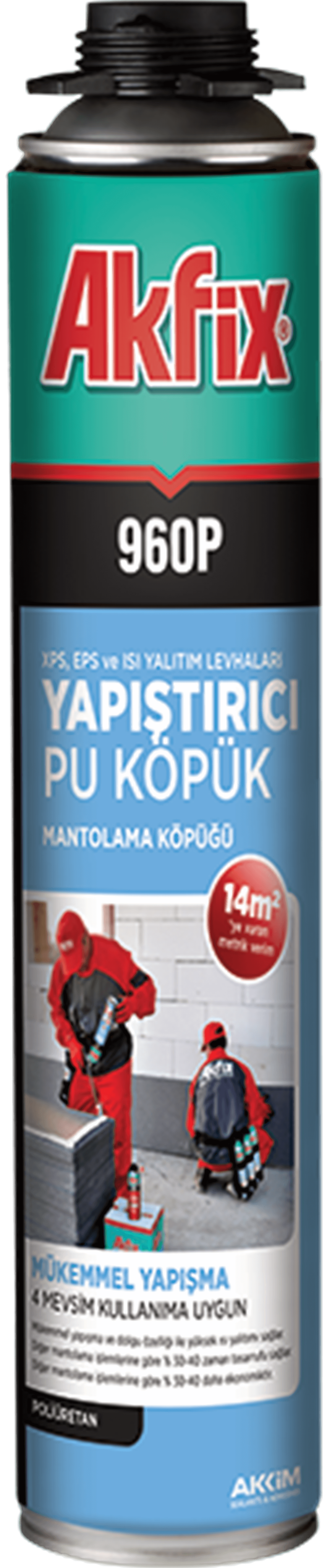 Akfix 960P Mantolama PU Köpüğü Tabancalı 800ml