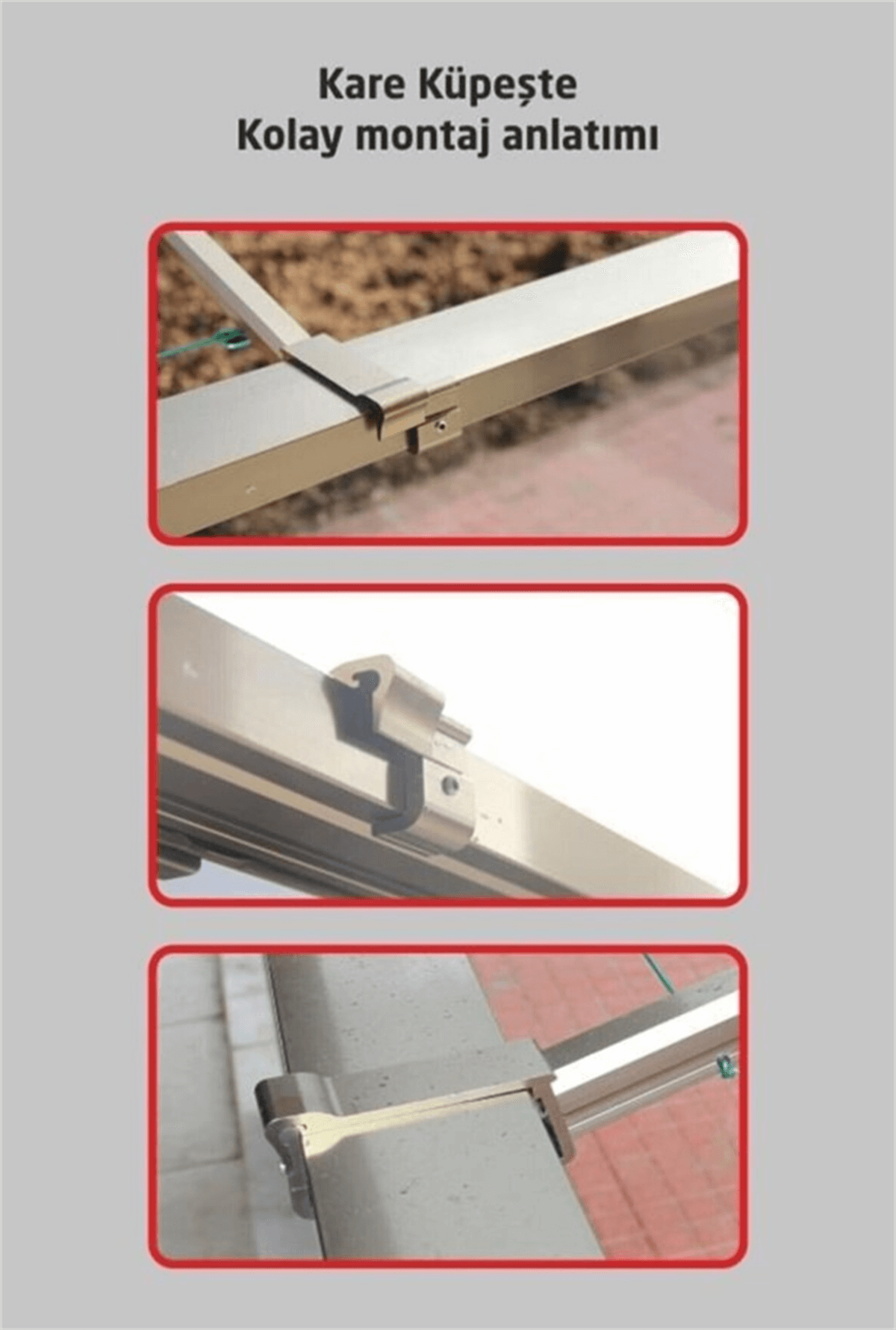 Alüminyum Çamaşırlık Kare Modeli Bronz 60x25
