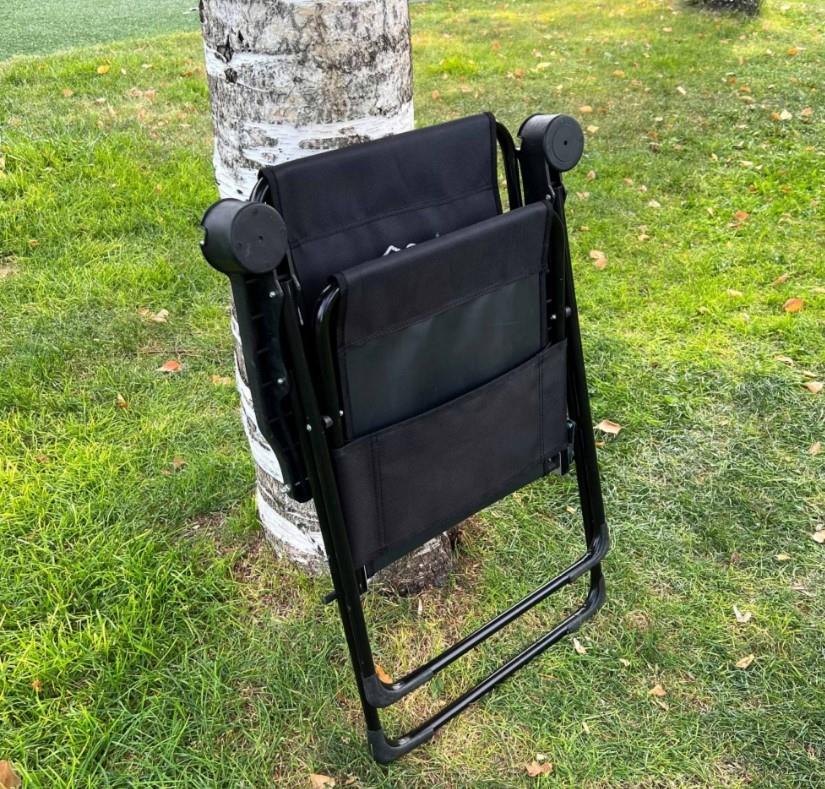 Argeus Rest Katlanabilir Kamp Sandalyesi Siyah