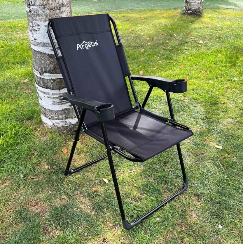 Argeus Rest Katlanabilir Kamp Sandalyesi Siyah