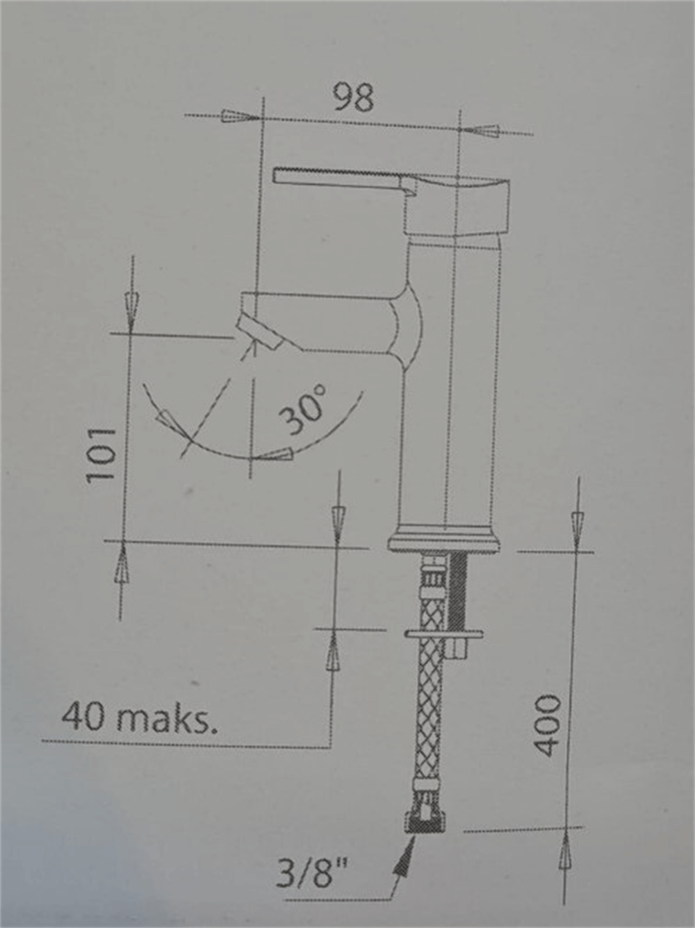 Artı Delta Yüksek Lavabo Batarya 50213