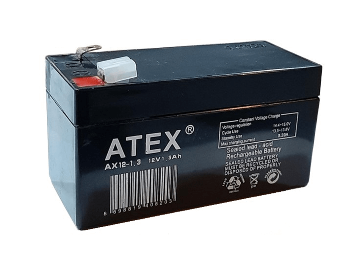 Atex Akü 12V 1,3AHAkü ve Dönüştürücüler