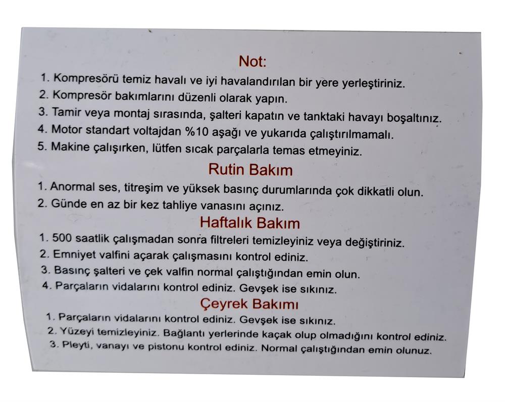 Attlas Sessiz Monofaze Kompresör 50 LT 1.5 HP SK2050