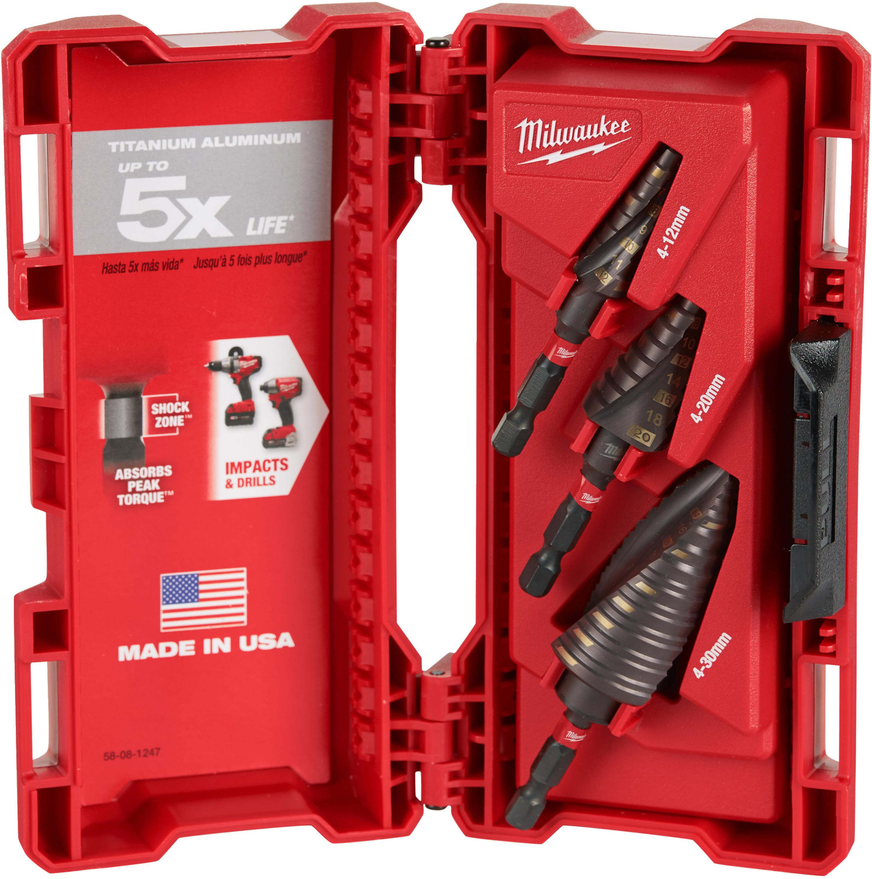 Milwaukee SHOCKWAVE Kademeli Matkap Uç Seti 3 Parça 48899266