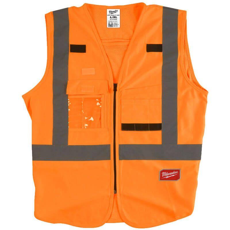 Milwaukee Yüksek Görünürlüklü Yelek Turuncu L/XL 4932471893