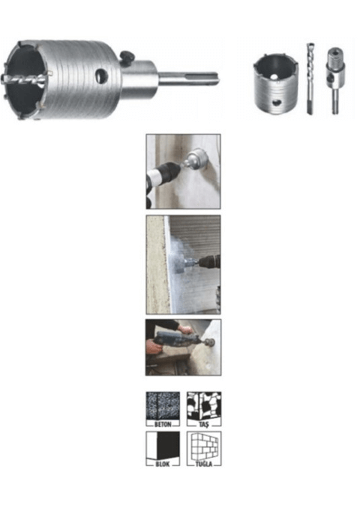 Bay-Tec Sds Beton Buat Açma Seti 60 Mm MU0877