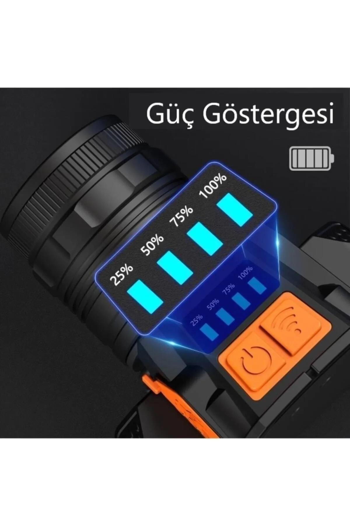 YCL Şarjlı LED Kafa Lambası 3 Modlu Powerbank Özellikli 10 Watt YIS-205