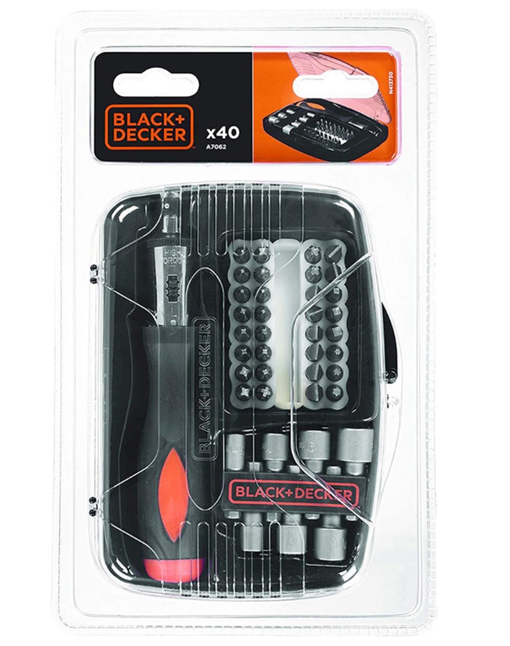 Black&Decker 40 Parça Cırcırlı Tornavida Seti A7062