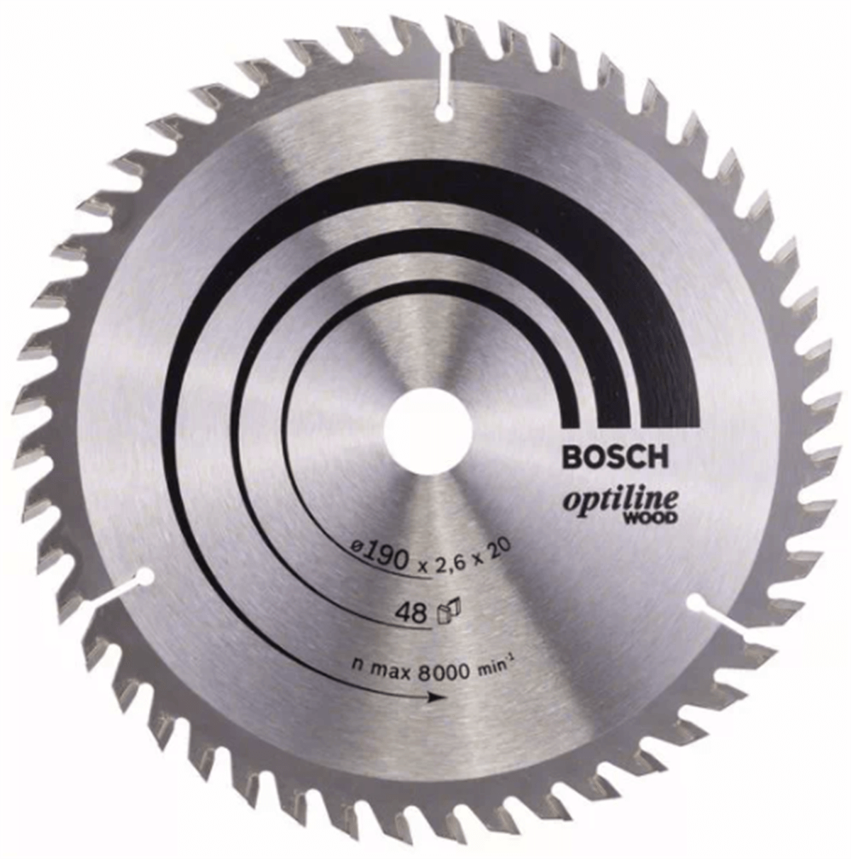 Bosch Daire Testere Bıçağı 190*2.6*20/16mm 48 Diş