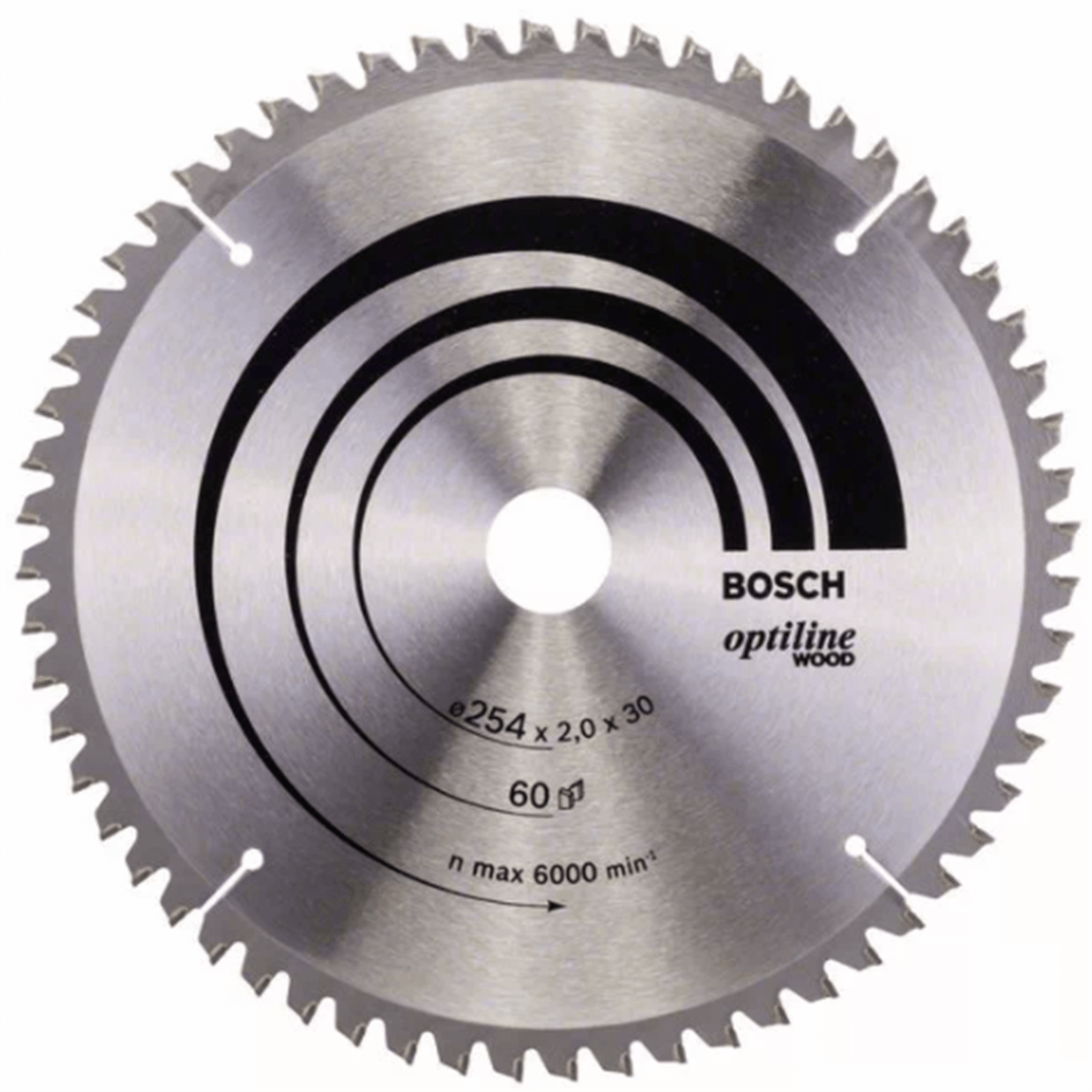 Bosch Daire Testere Bıçağı Optiline Wood 254x2,0x30 mm 60 Diş 2608640436