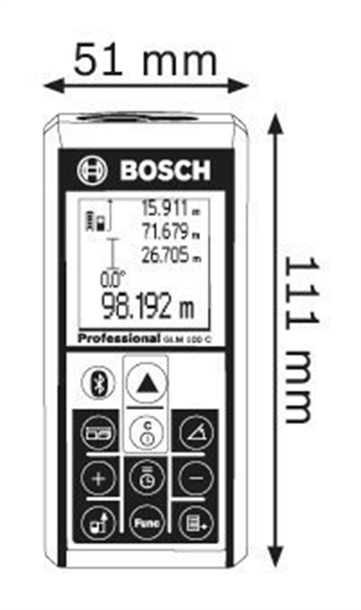 Bosch GLM 100 C Lazerli Uzaklık Ölçer Professional 100 Mt.