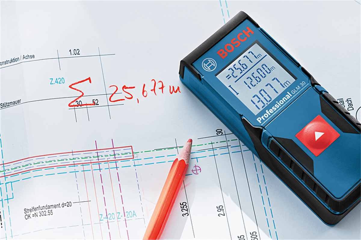 Bosch GLM 30 Lazerli Uzaklık Ölçer Professional 30 Mt.