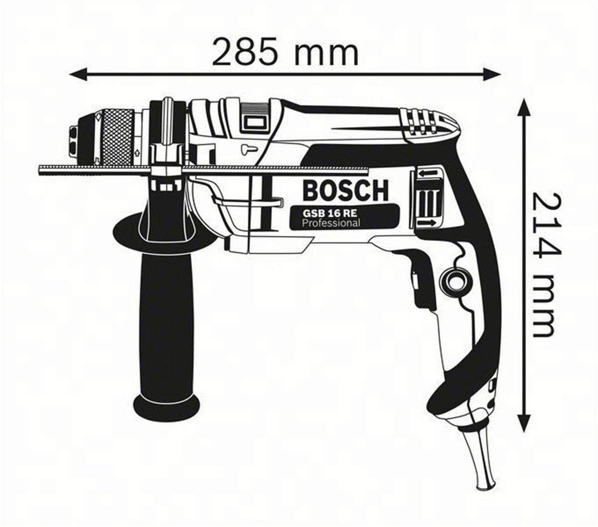 BOSCH GSB 16 RE Darbeli Matkap 750 W